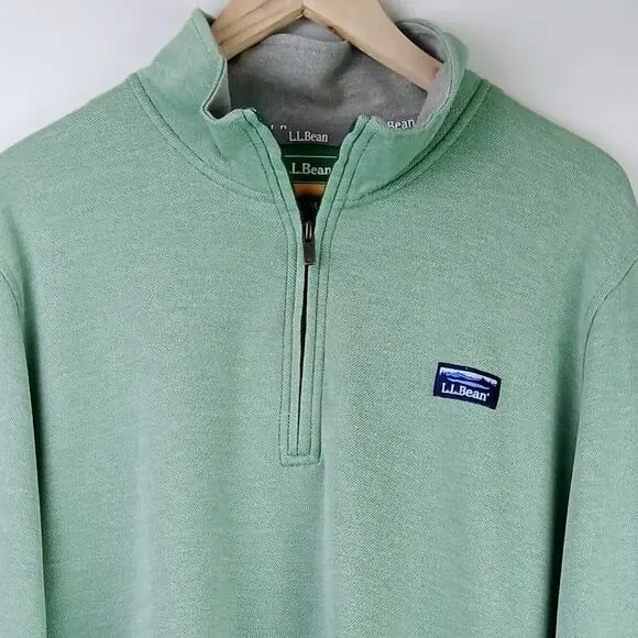 L.L. Bean Men's Green Pullover Shirt - Picture 2 of 4